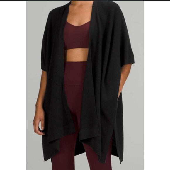 Lululemon After Asana Wrap, super soft, dark gray, almost perfect condition! - Picture 1 of 8